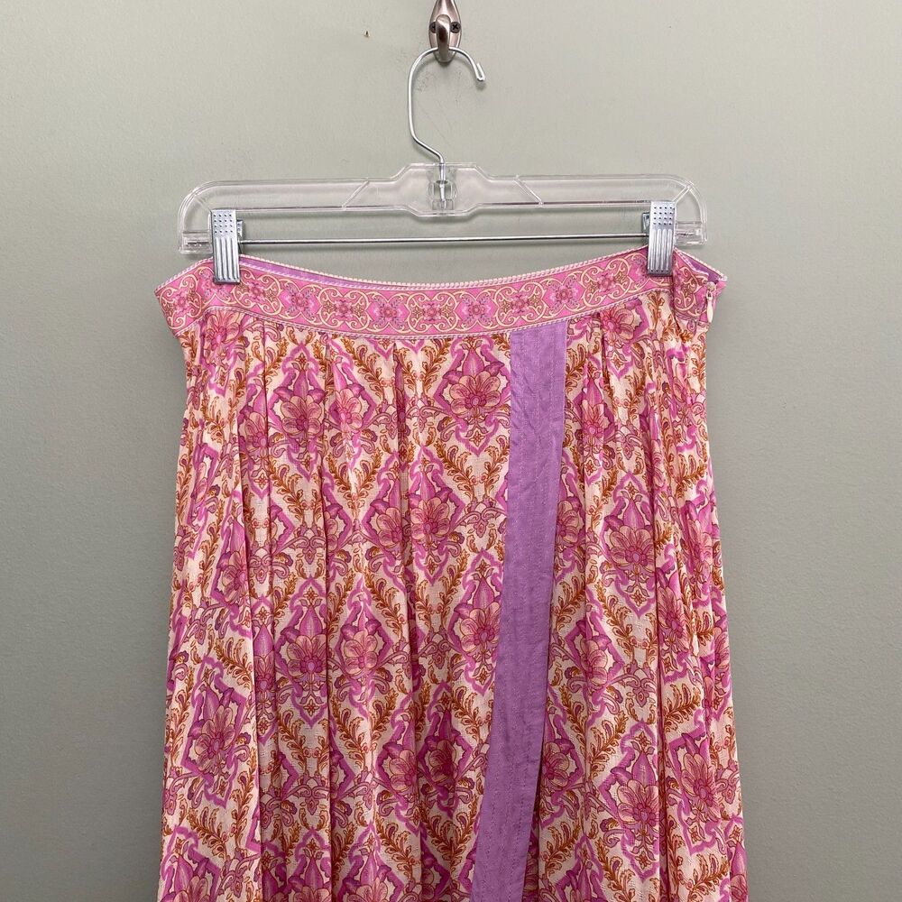 Spell & the Gypsy Collective Wrap Skirt Jewel Womens Large Quartz Pink Purple - Picture 3 of 11